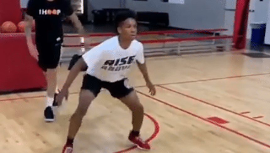 Brandon Knapper Working on Different Finishes Around the Basket